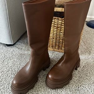 Steve Madden Priority Boots Cognac